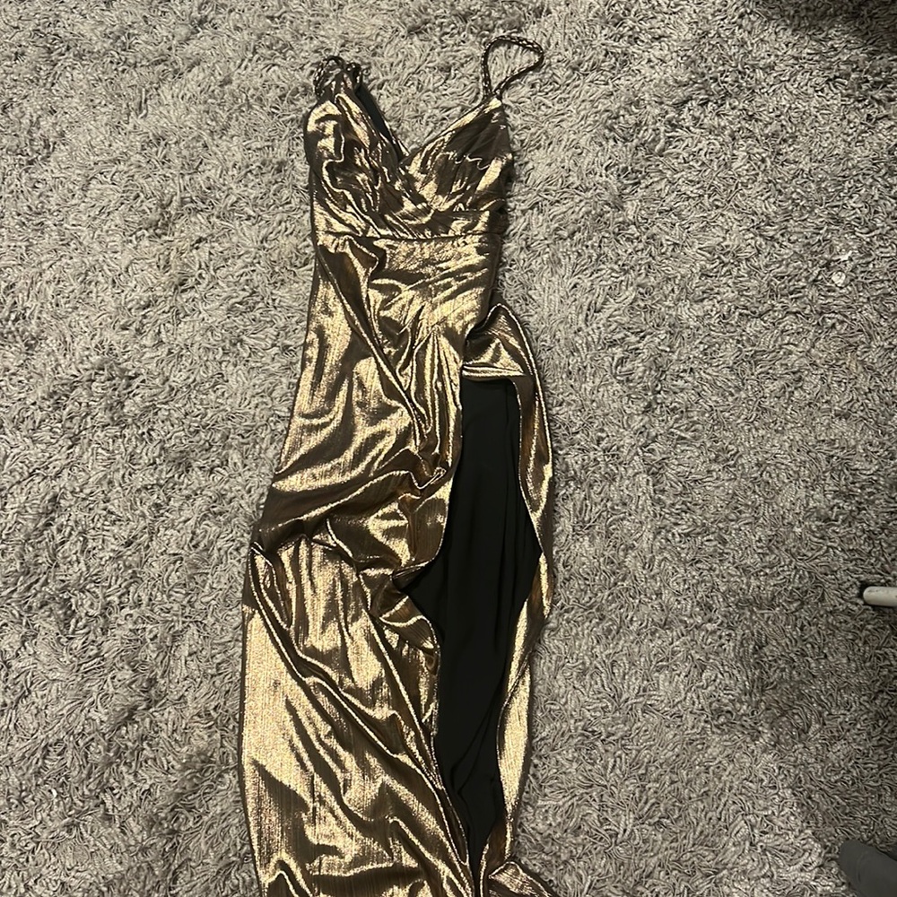 Retrofete Yessi Dress Metallic Bronze